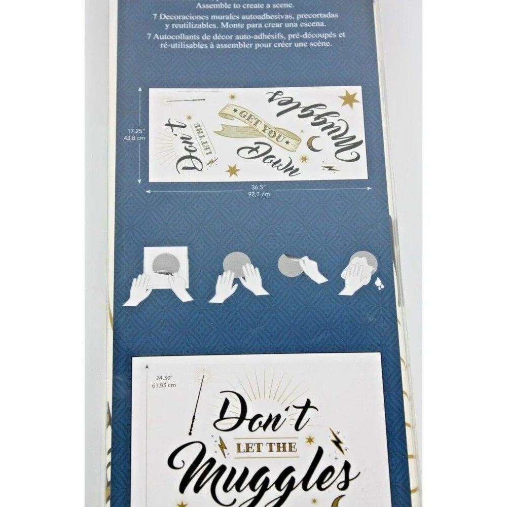 Harry Potter Don't Let The Muggles Get You Down‎ Wall Decals RoomMates 7 Pack
